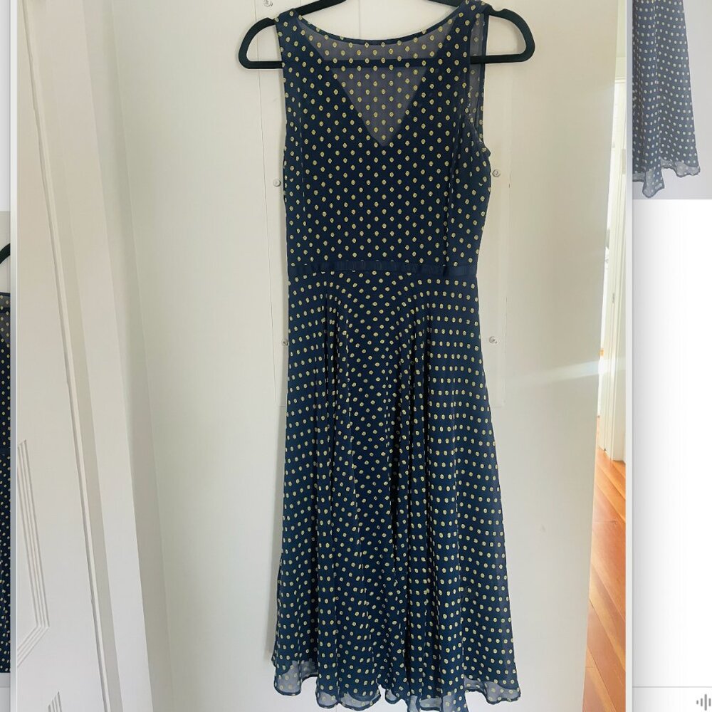 Hobbs Della Midi in Navy Lemon Size 2 - Picture 5 of 8